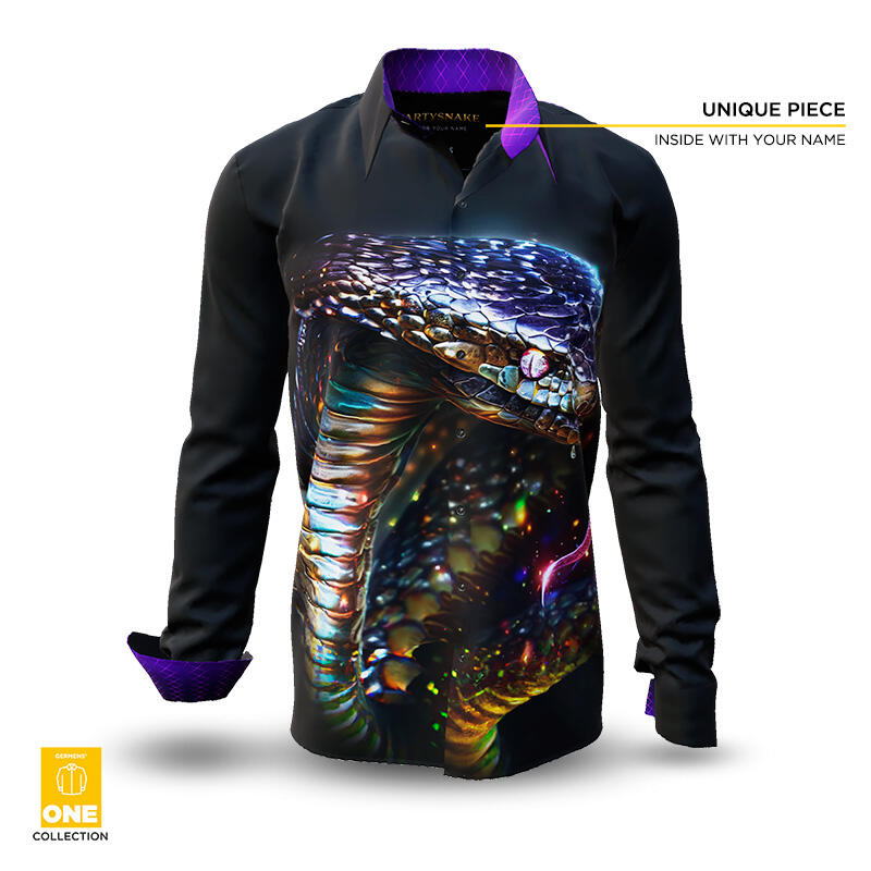 PARTYSNAKE - Unique Shirt - GERMENS ONE Collection - This shirt is only available once in the world - with certificate and imprint of your name in the shirt