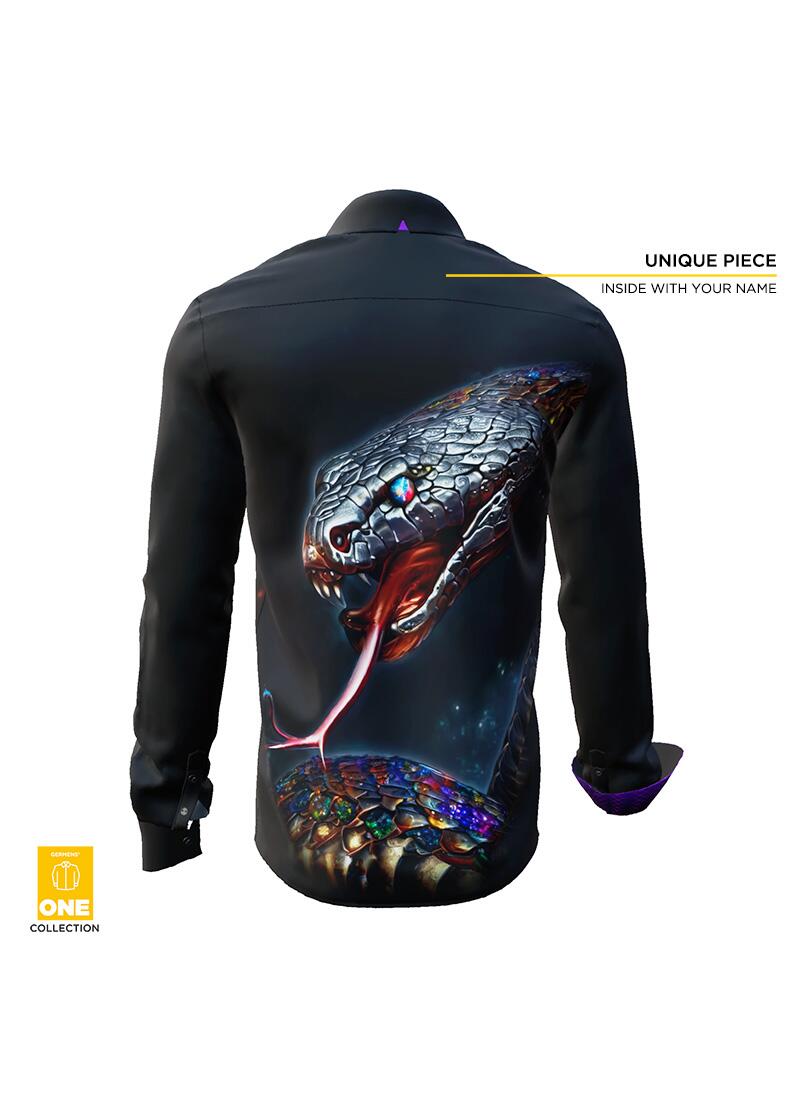 PARTYSNAKE - Unique Shirt - GERMENS ONE Collection - This shirt is only available once in the world - with certificate and imprint of your name in the shirt