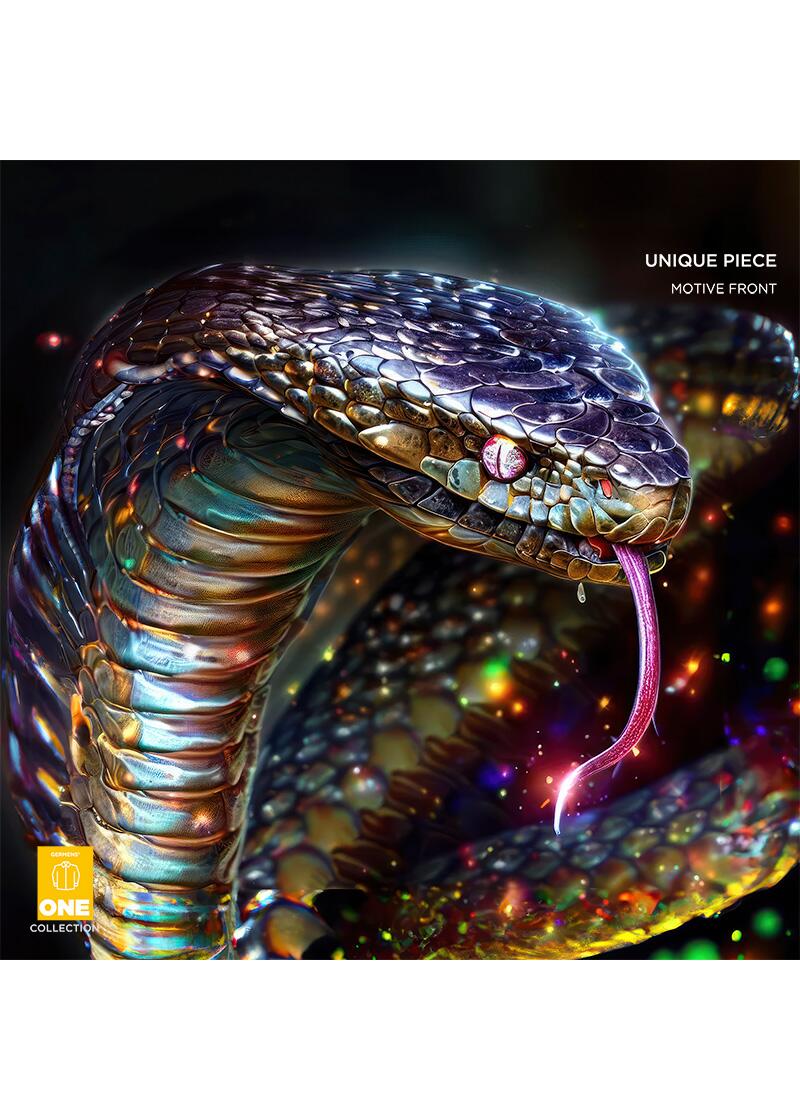 PARTYSNAKE - Unique Shirt - GERMENS ONE Collection - This shirt is only available once in the world - with certificate and imprint of your name in the shirt
