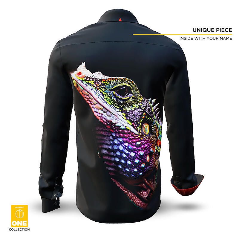 LIZARD 1 - Unique Shirt - GERMENS ONE Collection - This shirt is only available once in the world - with certificate and imprint of your name in the shirt