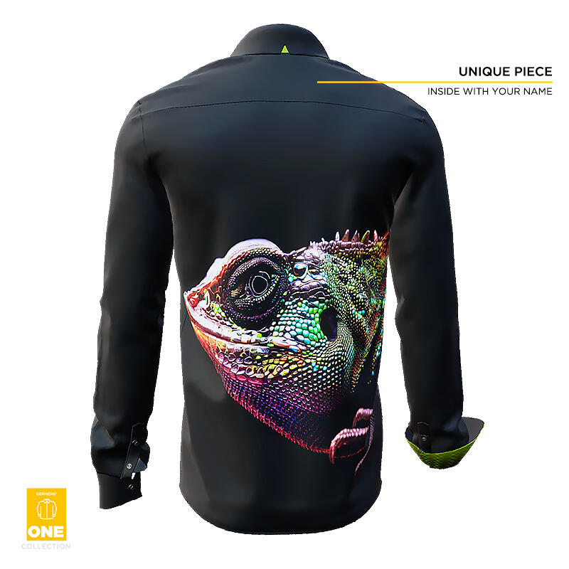 LIZARD 2 - Unique Shirt - GERMENS ONE Collection - This shirt is only available once in the world - with certificate and imprint of your name in the shirt