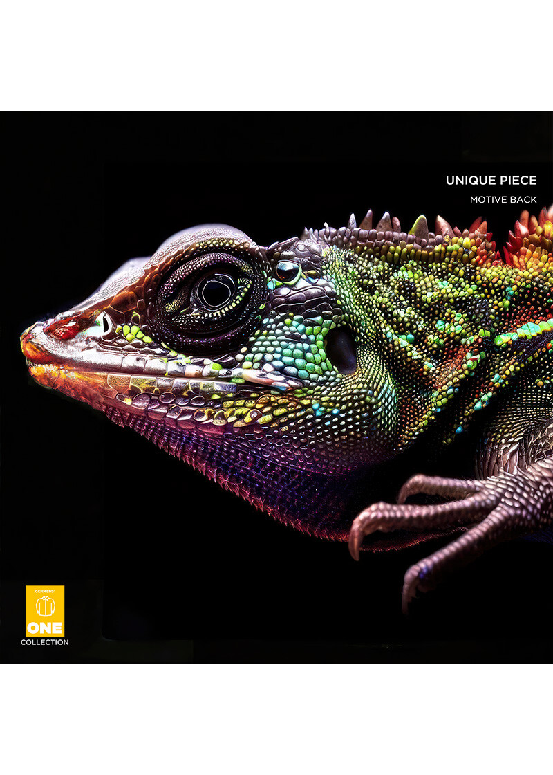 LIZARD 2 - Unique Shirt - GERMENS ONE Collection - This shirt is only available once in the world - with certificate and imprint of your name in the shirt