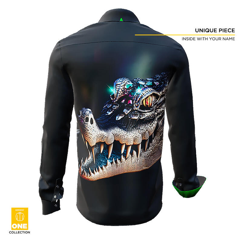 CROCODILE 1 - Unique Shirt - GERMENS ONE Collection - This shirt is only available once in the world - with certificate and imprint of your name in the shirt