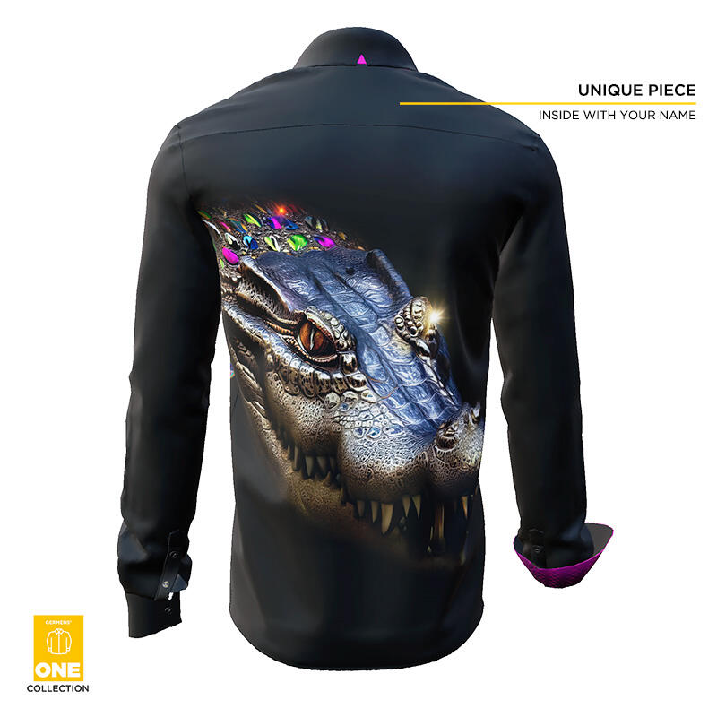 CROCODILE 2 - Unique Shirt - GERMENS ONE Collection - This shirt is only available once in the world - with certificate and imprint of your name in the shirt