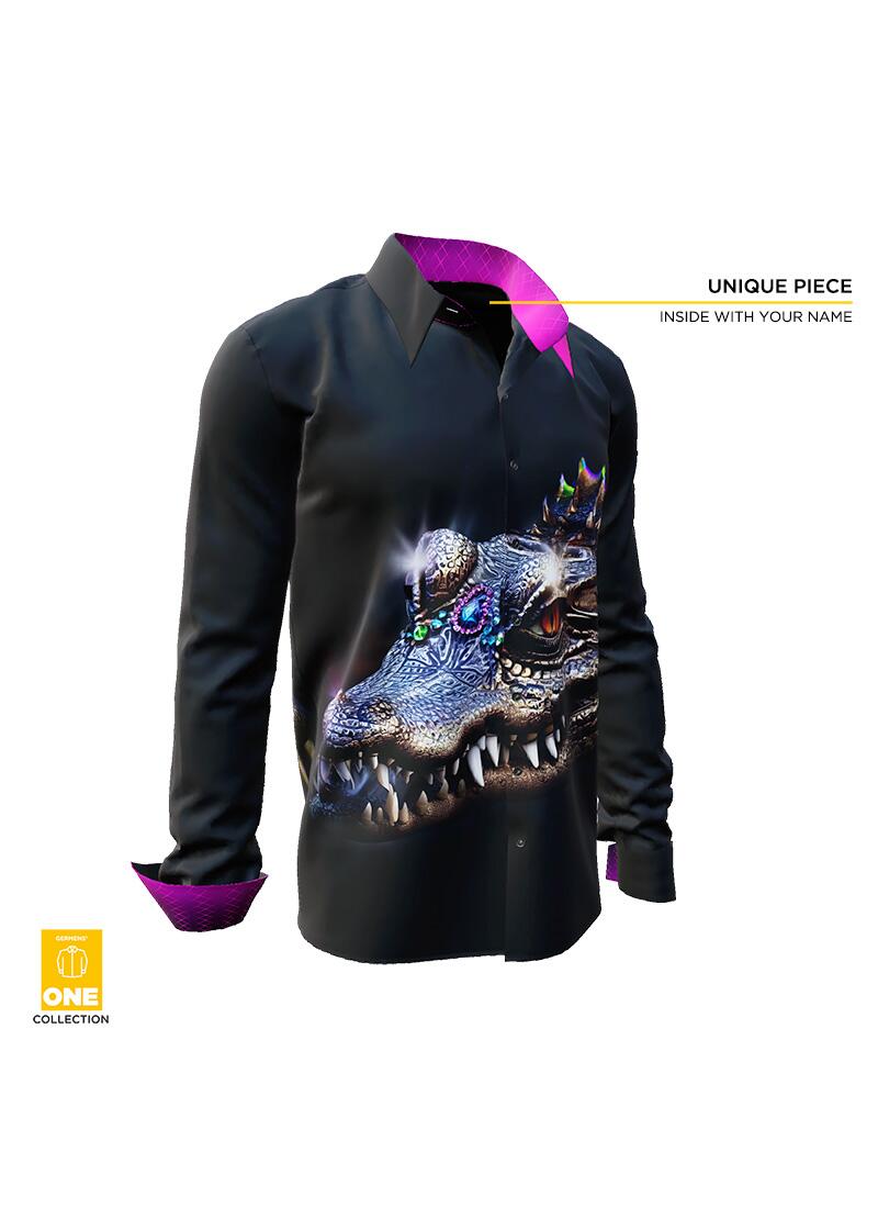 CROCODILE 2 - Unique Shirt - GERMENS ONE Collection - This shirt is only available once in the world - with certificate and imprint of your name in the shirt