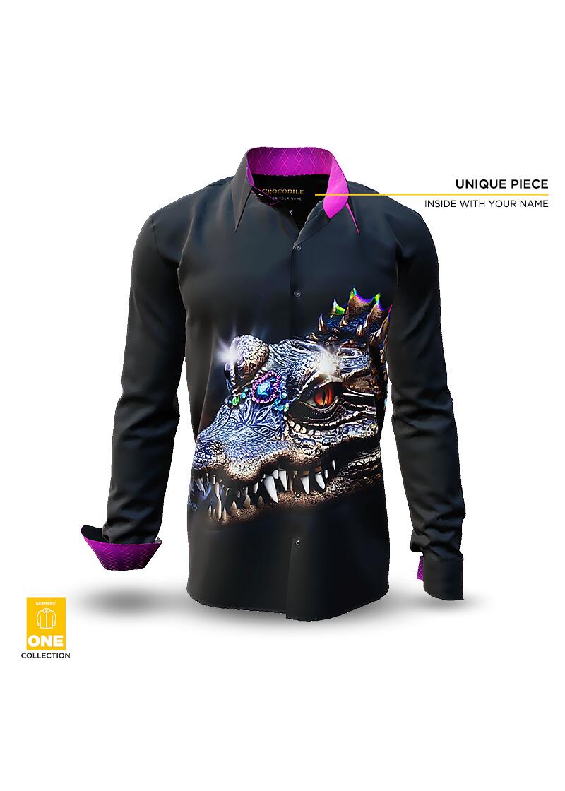 CROCODILE 2 - Unique Shirt - GERMENS ONE Collection - This shirt is only available once in the world - with certificate and imprint of your name in the shirt