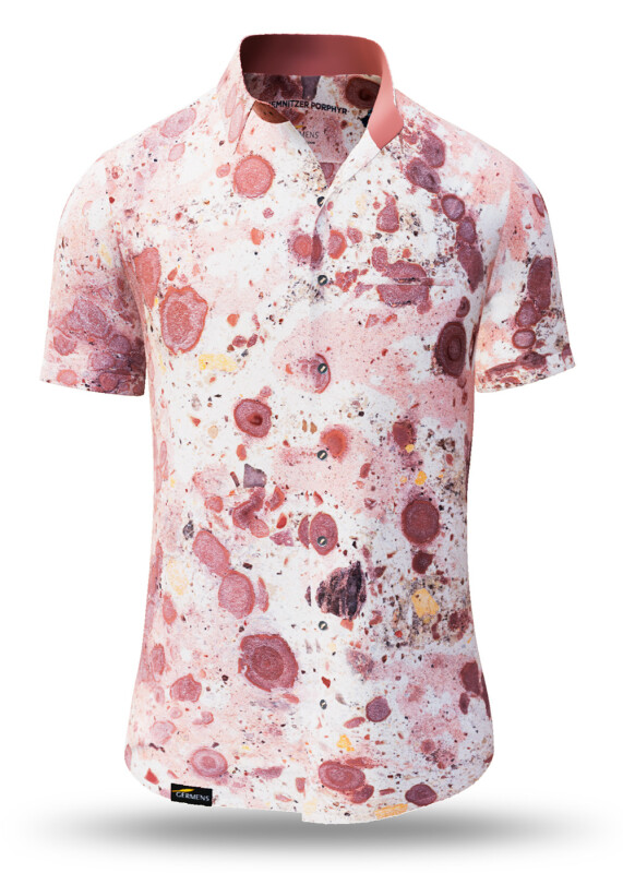 Summer shirt for men PORPHYR CHEMNITZ - 100% cotton - 10 sizes from XS to 6XL - exceptional design - finest workmanship - fabrics made in Germany - limited edition and exclusive