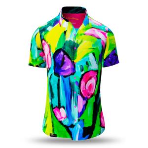 Buntes Sommerhemd Herren FIORE ASTRATTA von GERMENS