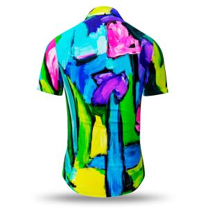 Buntes Sommerhemd Herren FIORE ASTRATTA von GERMENS