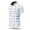 Summer button shirt FLUGZAUBER BLANC - GERMENS