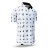 Summer button shirt FLUGZAUBER BLANC - GERMENS