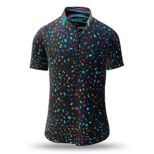 COUSTEAU - Black short sleeve shirt - GERMENS