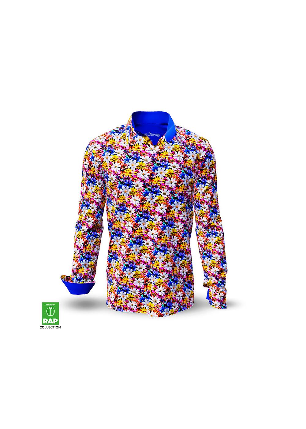 FLOWER FRENZY - Shirt Men - 100 % Cotton - GERMENS...