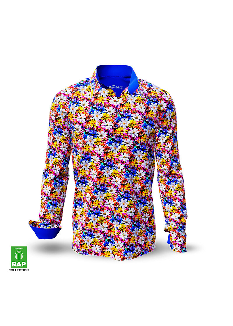 Entdecke bunte Hemden Herren FLOWER FRENZY - 100 % BW