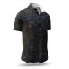 MOOS - Black short sleeve shirt with white dots - GERMENS
