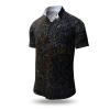 MOOS - Black short sleeve shirt with white dots - GERMENS