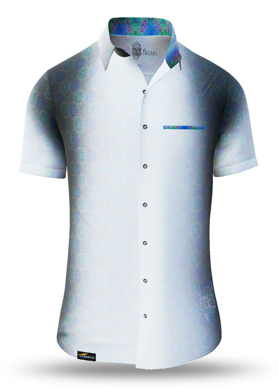 Summer shirt for men CRANII - 100% cotton - 10 sizes from XS to 6XL - exceptional design - finest workmanship - fabrics made in Germany - limited edition and exclusive