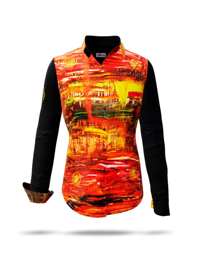 GERMENS Bluse Damen ACRYLITY - Design by Mirco Nontschew
