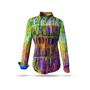 Bunte Damenbluse FLUORO - 100 % Baumwolle - 7...