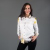 Unique blouse for women - NEBULA - 100% cotton - GERMENS artfashion - Sizes XS to 3XL