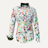 Unique blouse for women - FRISKY - 100% cotton - GERMENS artfashion - Sizes XS to 3XL