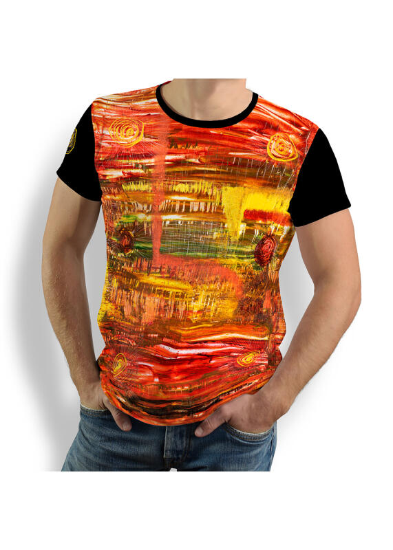 ausgefallene T-Shirts für Männer - ACRYLITY - 100 % Baumwolle - GERMENS artfashion - Größen S bis 5XL