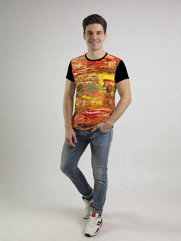 Unique T-shirts for men - ACRYLITY - 100% cotton - GERMENS artfashion - Sizes S to 5XL