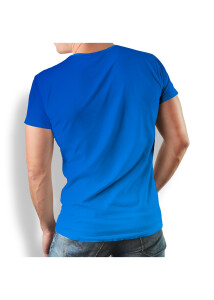Unique T-shirts for men - GRADIENT AZURE - 100% cotton -...
