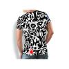 Stylisches Schwarz-Weiß T-Shirt Herren JUPPI - 100% Baumwolle - 8 Größen von S bis 5XL