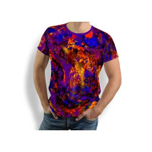 Entdecke buntes T-Shirt Herren AXION – 100 % Baumwolle