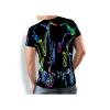 Black T Shirt Men NEON SAXOPHONE by GERMENS