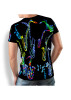 Unique T-shirts for men - NEON SAXOPHONE - 100% cotton - GERMENS artfashion - Sizes S to 5XL