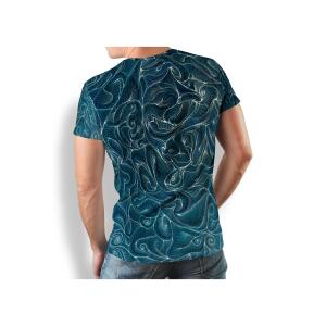 blue mens CONCHIFERA OCEAN T-shirt
