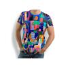 buntes T-Shirt Herren CITY OF FANTASY - GERMENS - 100 % Baumwolle