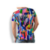 buntes T-Shirt Herren CITY OF FANTASY - GERMENS - 100 % Baumwolle