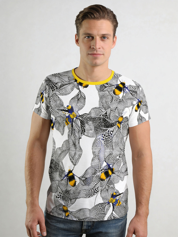 Unique T-shirts for men - BEENIUS - 100% cotton - GERMENS artfashion - Sizes S to 5XL