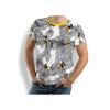 schwarz weißes T Shirt Herren mit farbigen Bienen BEENIUS - 100 % Baumwolle - GERMENS artfashion - 8 Größen S-5XL
