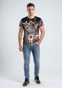 STOP NOW! Antikrieg T-Shirt Männer - 100 % Baumwolle...