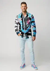 Discover colorful button up shirts for men MUHAT COUTURE...