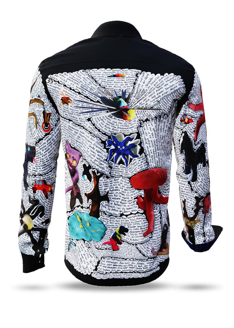 men´s long sleeve casual shirts TIERGESCHICHTEN - GERMENS