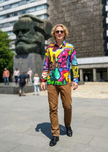 WELCOME CHEMNITZ 2025 Hemden Herren - 100 % Baumwolle -...