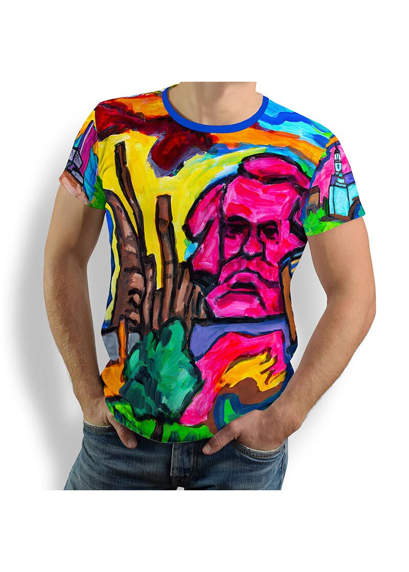 Kulturhauptstadt 2025 - T Shirt Herren WELCOME CHEMNITZ 2025 von GERMENS artfashion aus 100 % Baumwolle