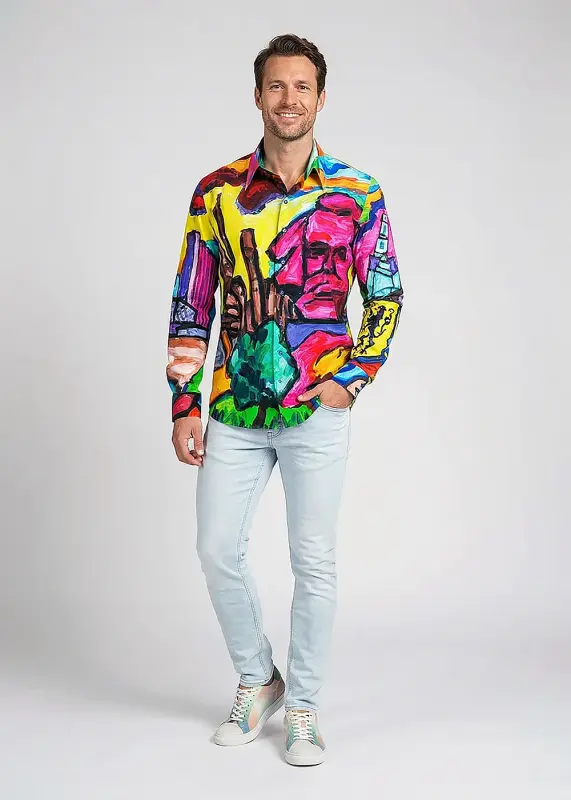 Discover button up shirts for men WELCOME CHEMNITZ 2025 - 100% Cotton