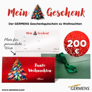 Edle Geschenkkarte GERMENS Gutschein 200€ zu...