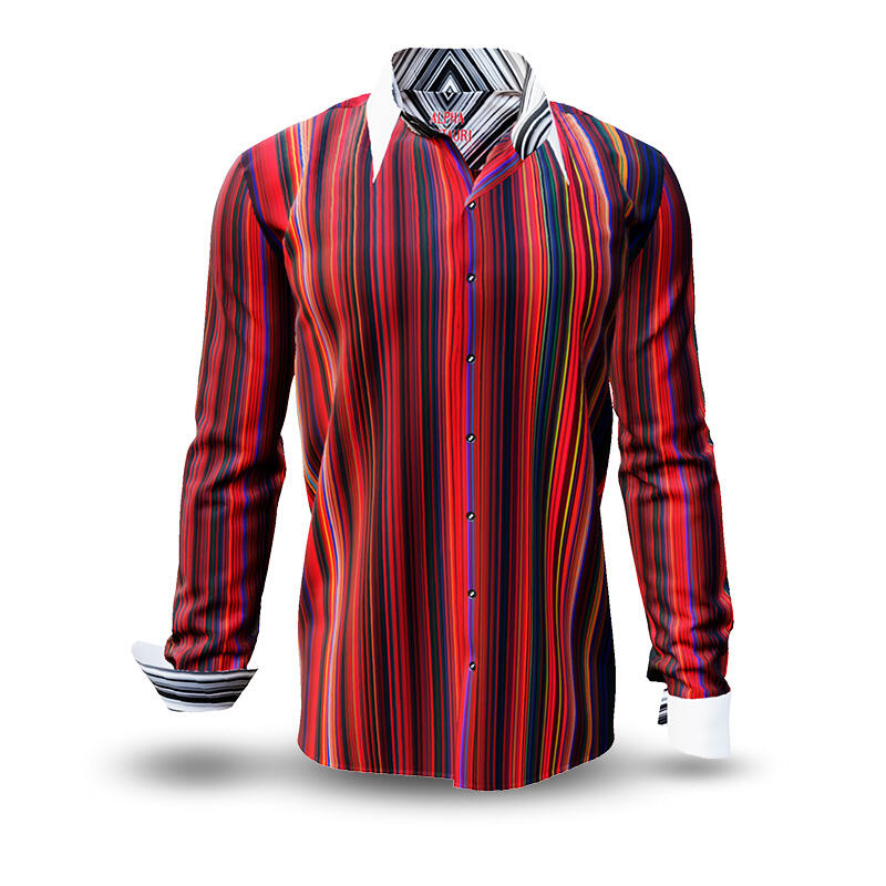ausgefallene Hemden für Männer ALPHA CENTAURI RED - GERMENS
