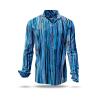 WATERFALL - Blue striped shirt  - GERMENS