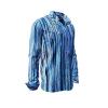 WATERFALL - Blue striped shirt  - GERMENS