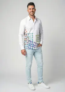 Discover colorful button up shirts for men NAYARA - 100%...