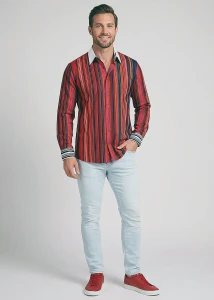 Entdecke Hemden Herren ALPHA CENTAURI RED - 100 % Baumwolle