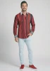 Discover colorful button up shirts for men ALPHA CENTAURI RED - 100% cotton